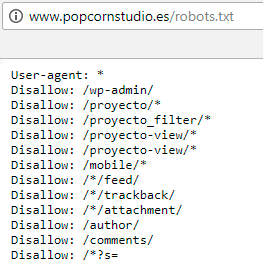 comprobar robots.txt web